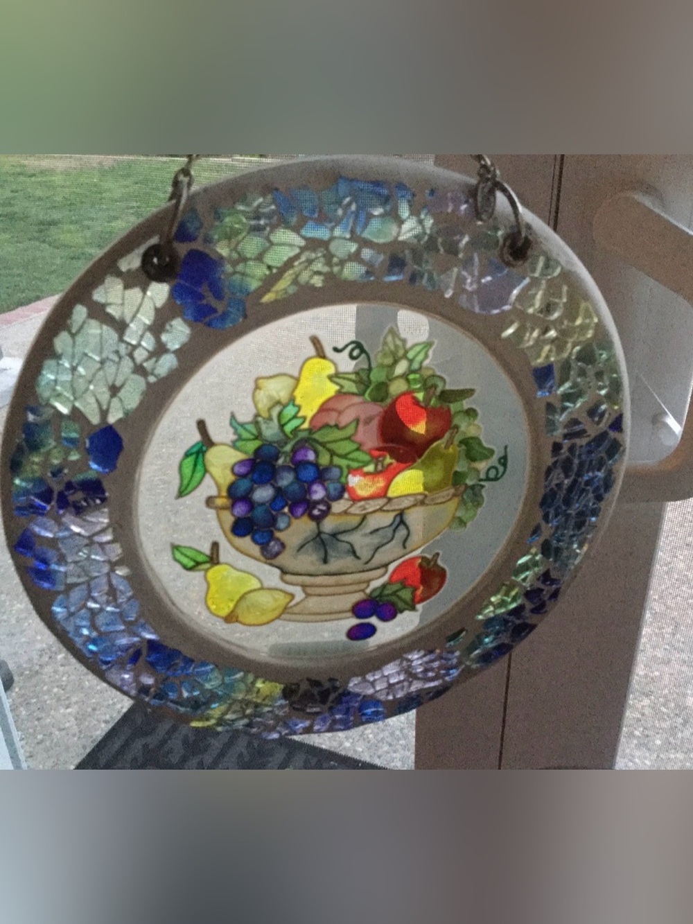 AMIA Studios Handcrafted Fruit Mosaic Suncatcher - Multicolor